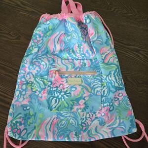 Lilly Pulitzer Drawstring Backpack